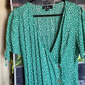 Lulus green floral dress